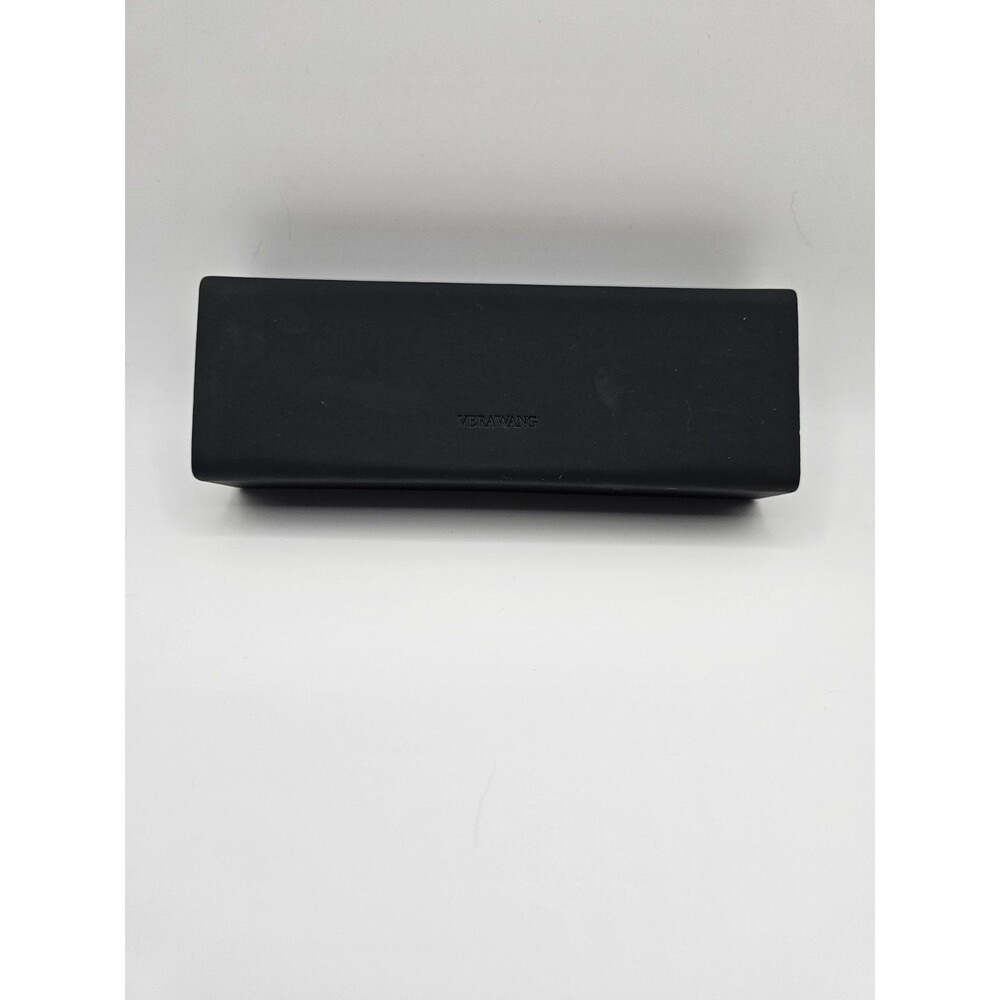 Vera Wang Black Hard Eyeglasses Case Velvet Lined Designer Clamshell - Picture 2 of 4